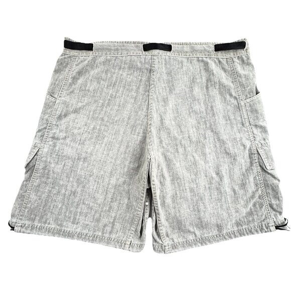 VTG Gramicci Cargo Shorts Men’s Large Gray Baggy Nylon USA Made Climbing Outdoor - Picture 2 of 16